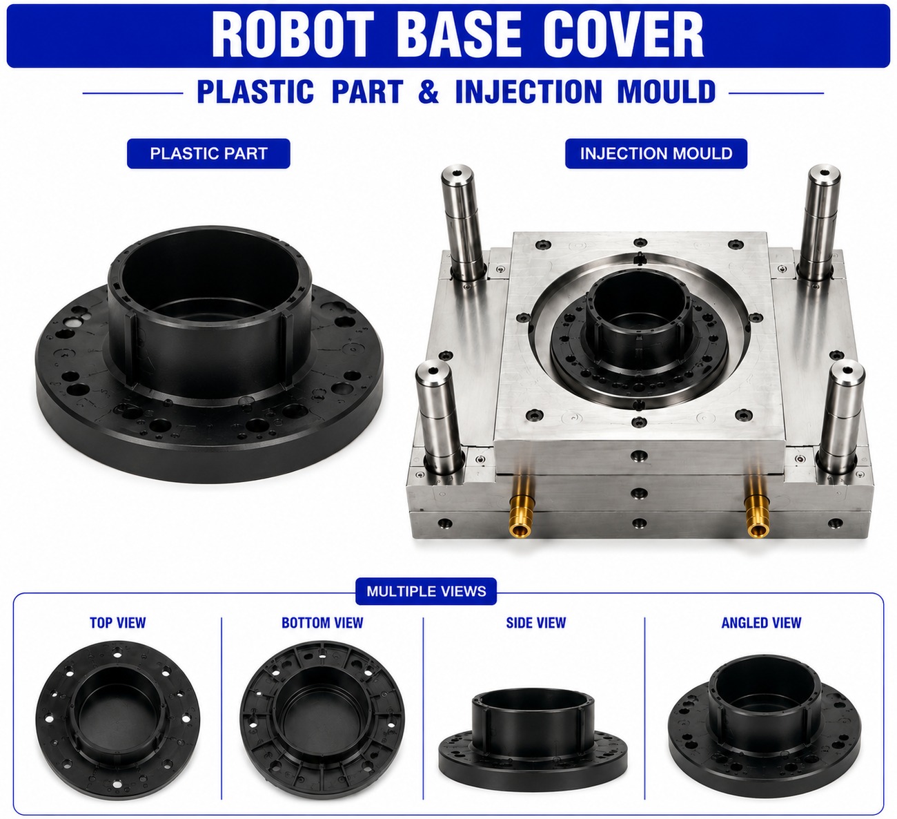 Robot Plastic Base Cover Mould and Moulding Services